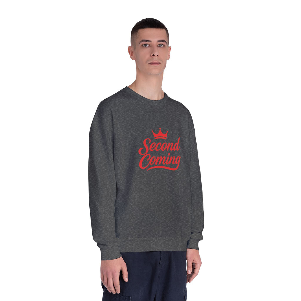 Second Coming Sweatshirt – Bold Script Crown Crewneck