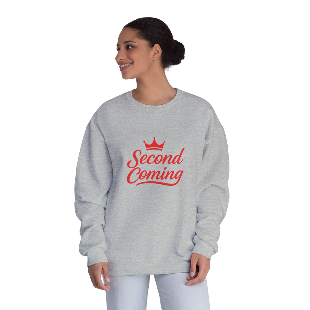 Second Coming Sweatshirt – Bold Script Crown Crewneck