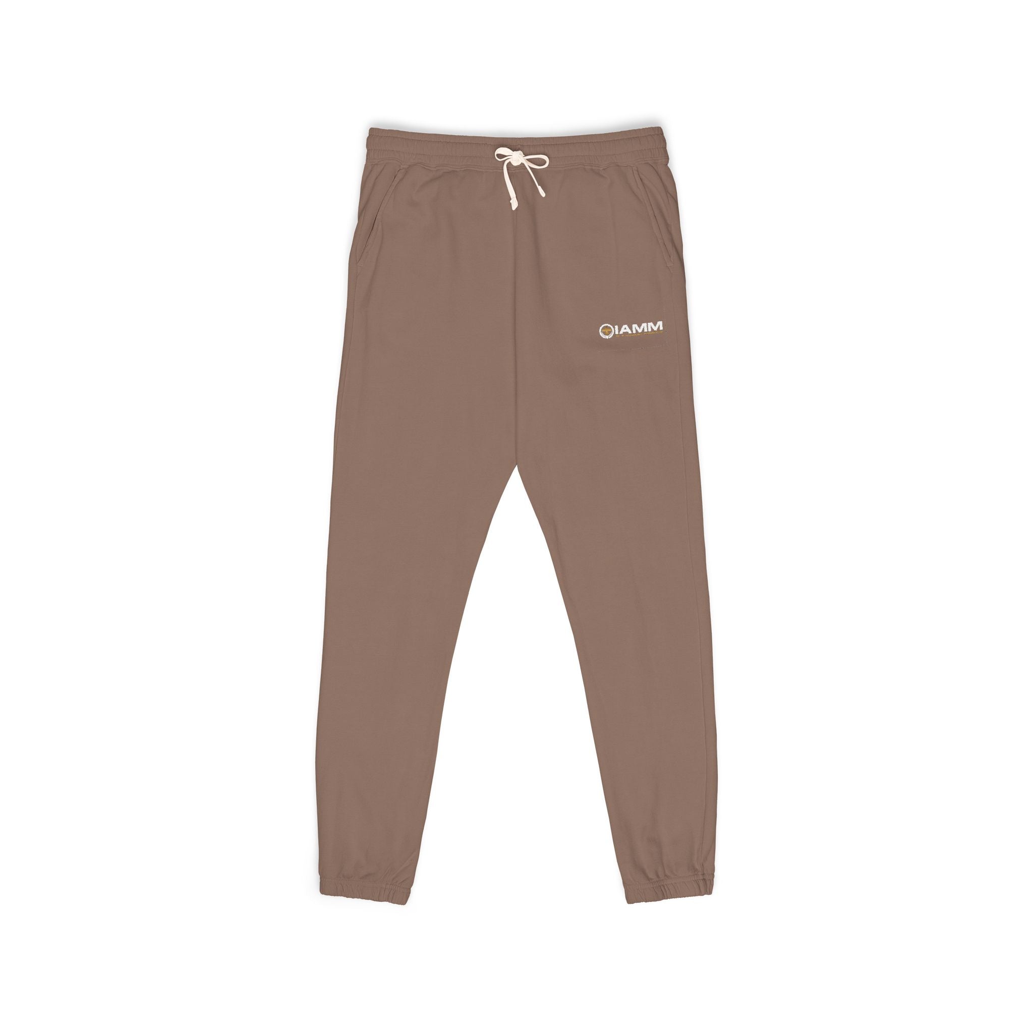 IAMM Fleece Sweatpants — Minimal Logo Joggers