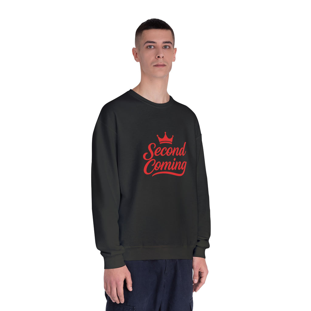 Second Coming Sweatshirt – Bold Script Crown Crewneck
