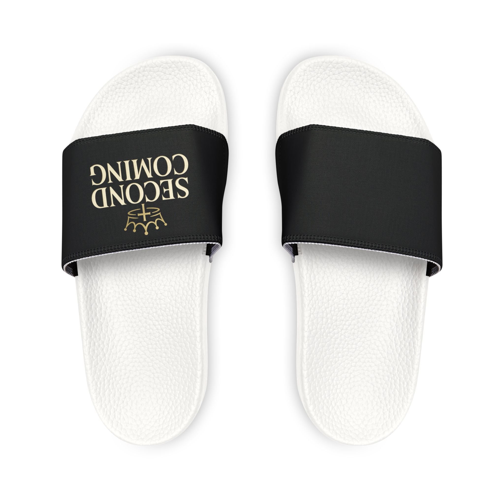 2nd Coming Women's Removable-Strap Slide Sandals — Customizable White Strap Pool & Casual Slides