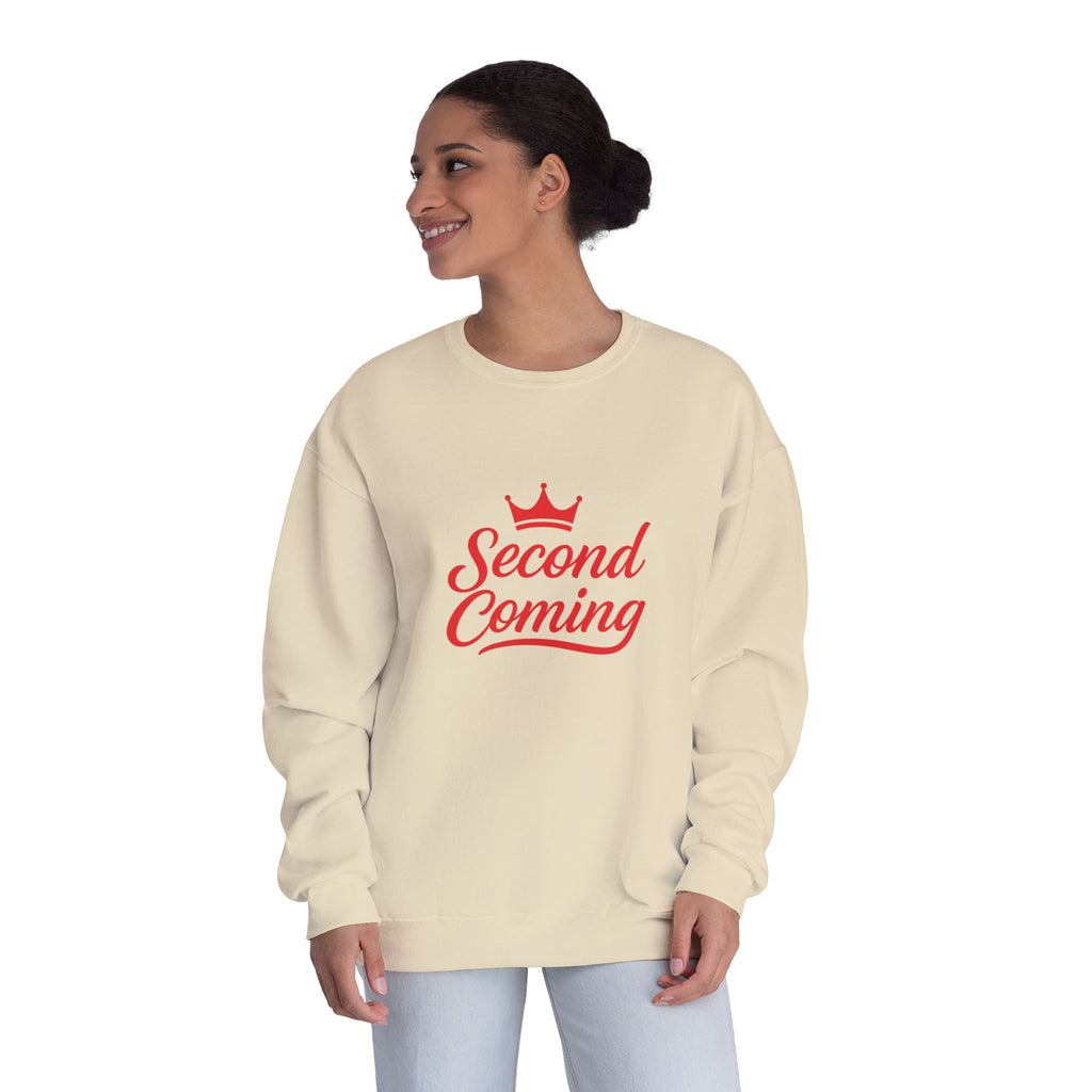 Second Coming Sweatshirt – Bold Script Crown Crewneck