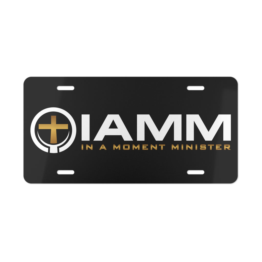 Vanity Plate — "IAMM (In A Moment Minister)" Christian License Plate