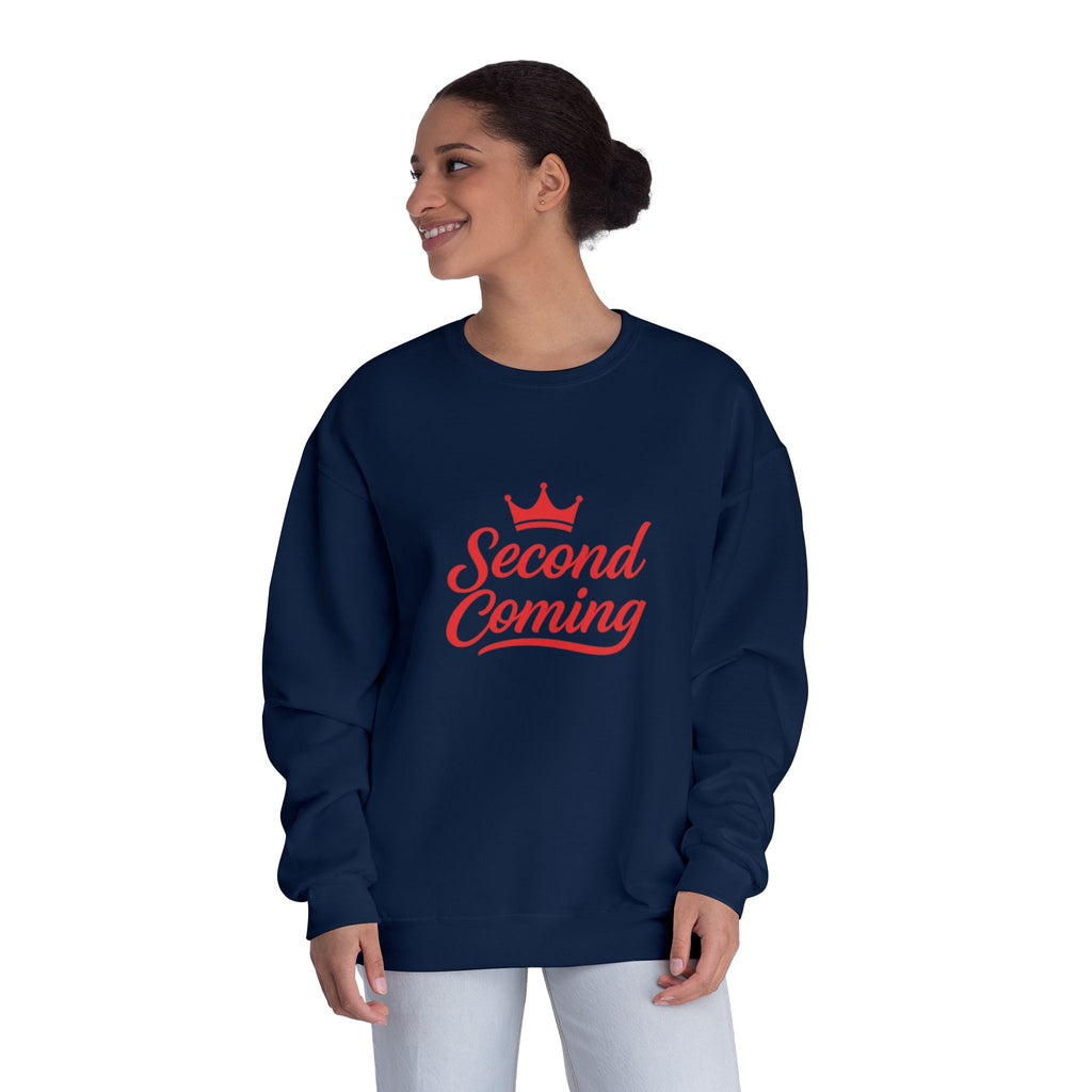 Second Coming Sweatshirt – Bold Script Crown Crewneck