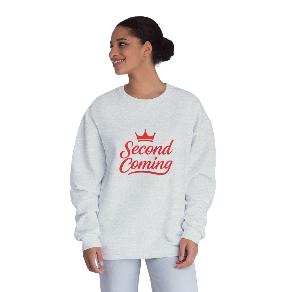 Second Coming Sweatshirt – Bold Script Crown Crewneck