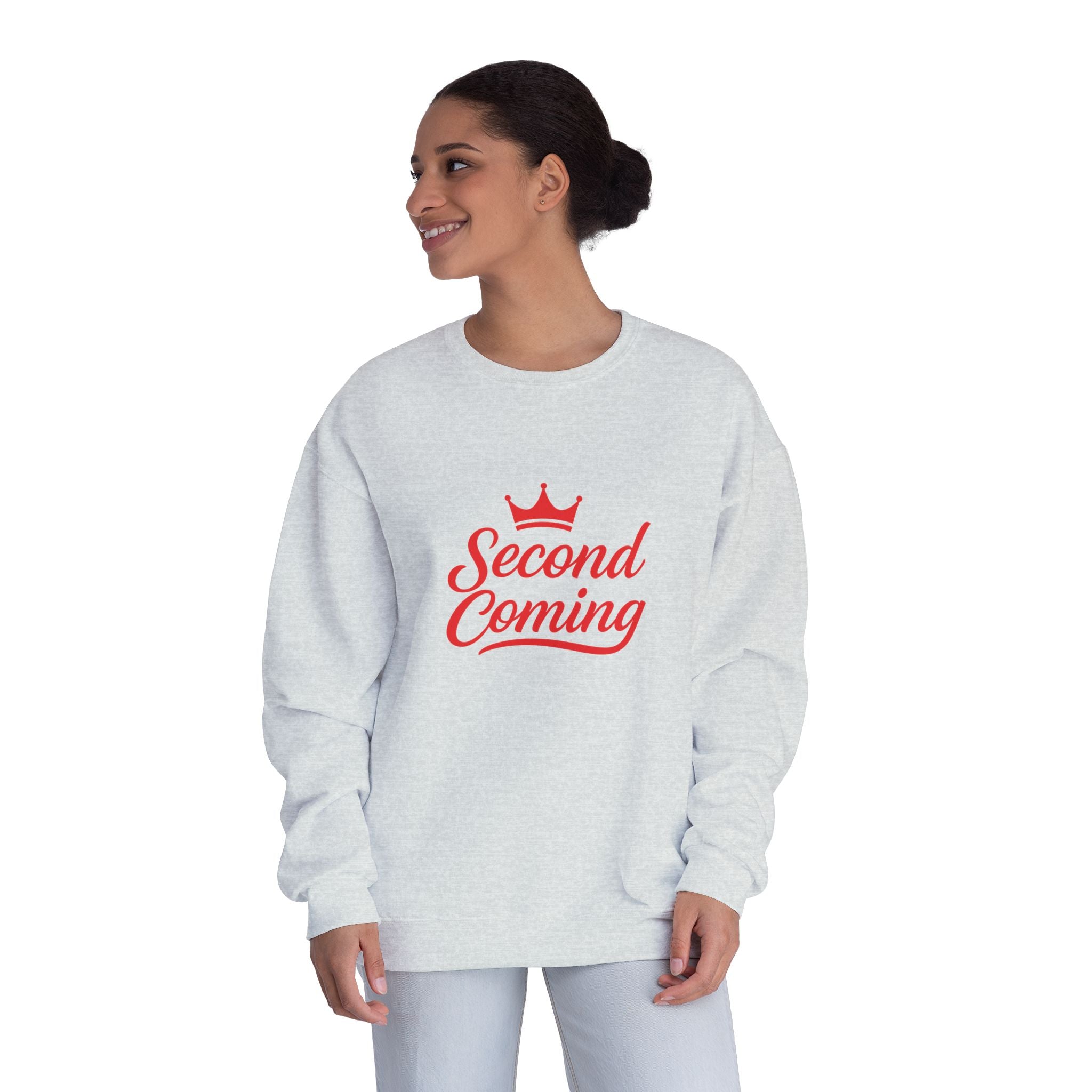 Second Coming Sweatshirt – Bold Script Crown Crewneck