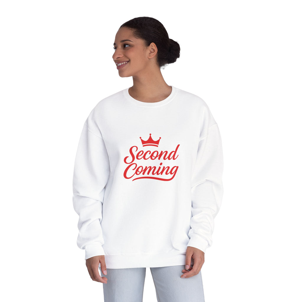 Second Coming Sweatshirt – Bold Script Crown Crewneck