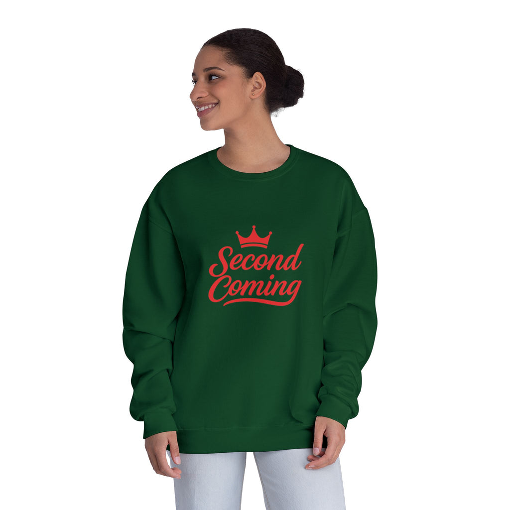 Second Coming Sweatshirt – Bold Script Crown Crewneck