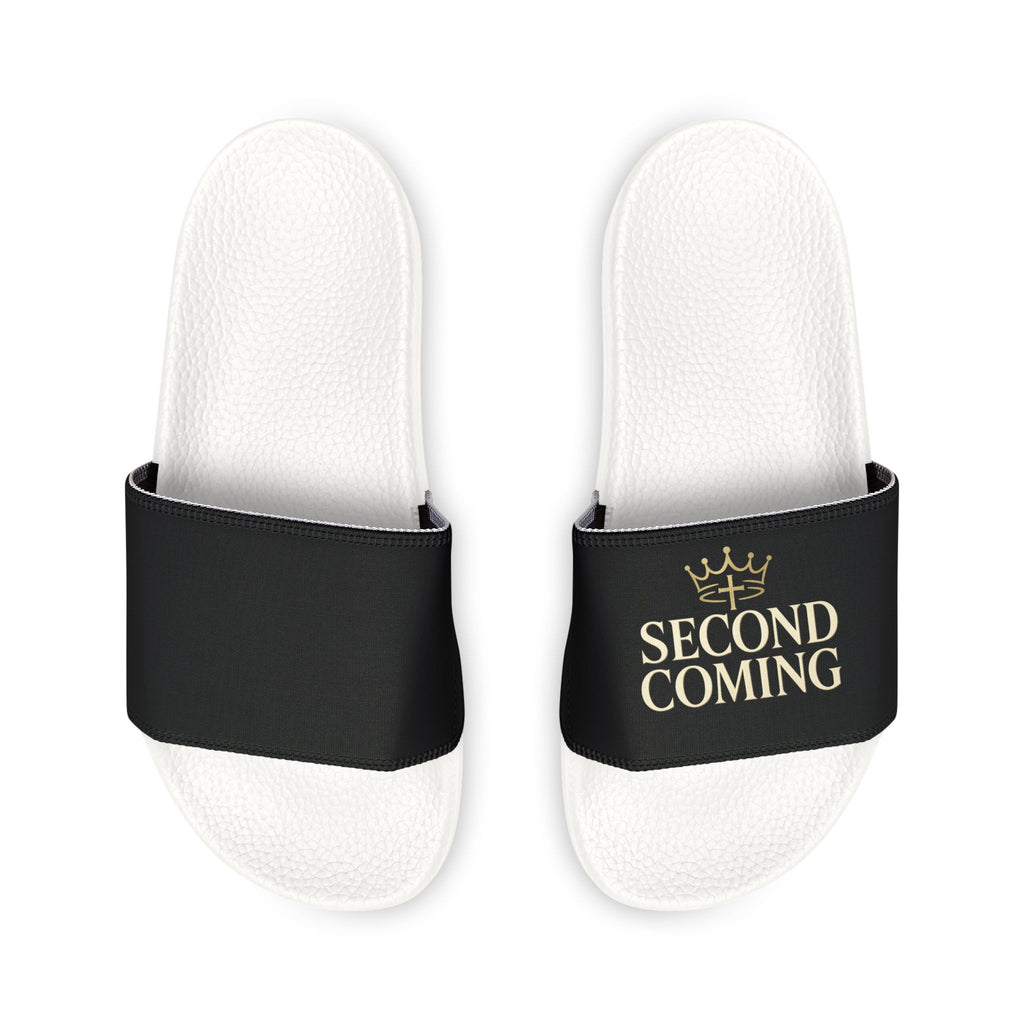 2nd Coming Women's Removable-Strap Slide Sandals — Customizable White Strap Pool & Casual Slides