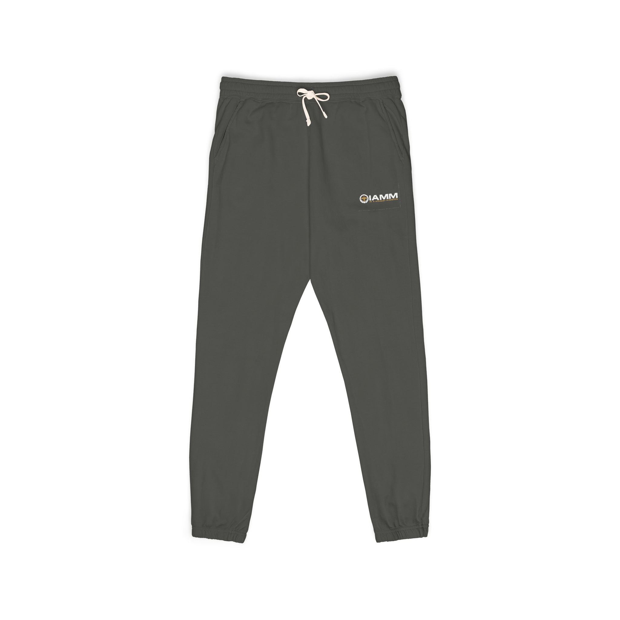 IAMM Fleece Sweatpants — Minimal Logo Joggers