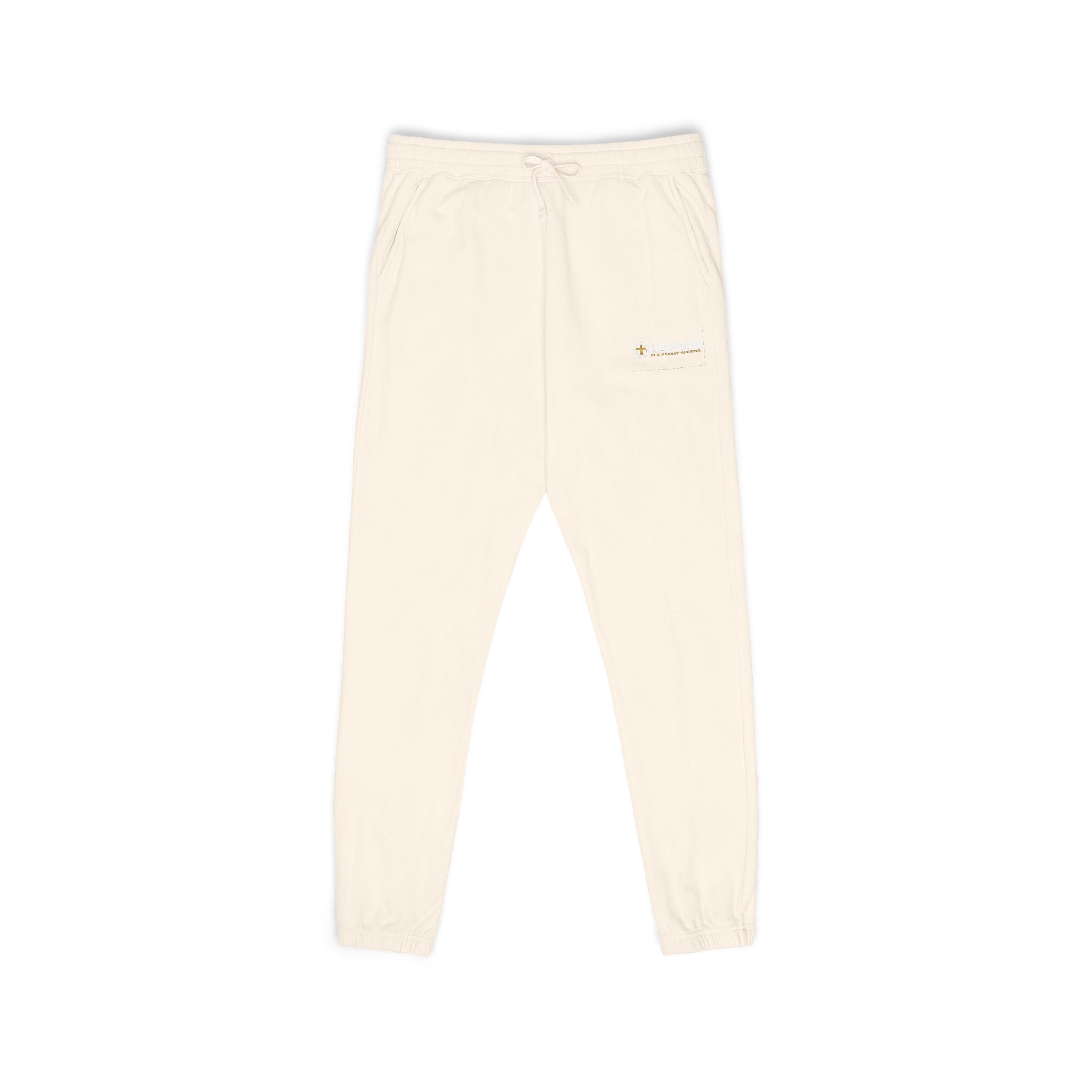 IAMM Fleece Sweatpants — Minimal Logo Joggers