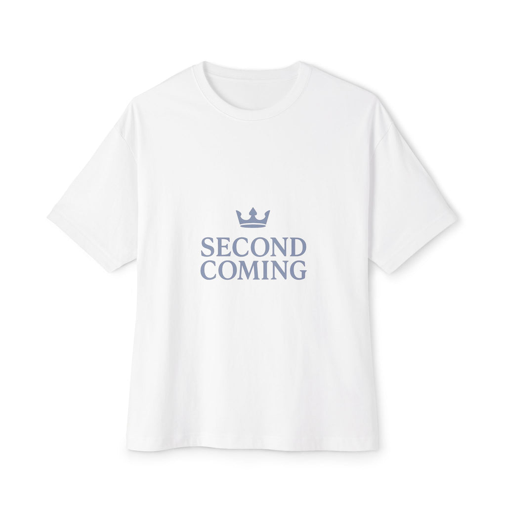 Unisex Oversized Boxy Tee - Second Coming Graphic T-Shirt
