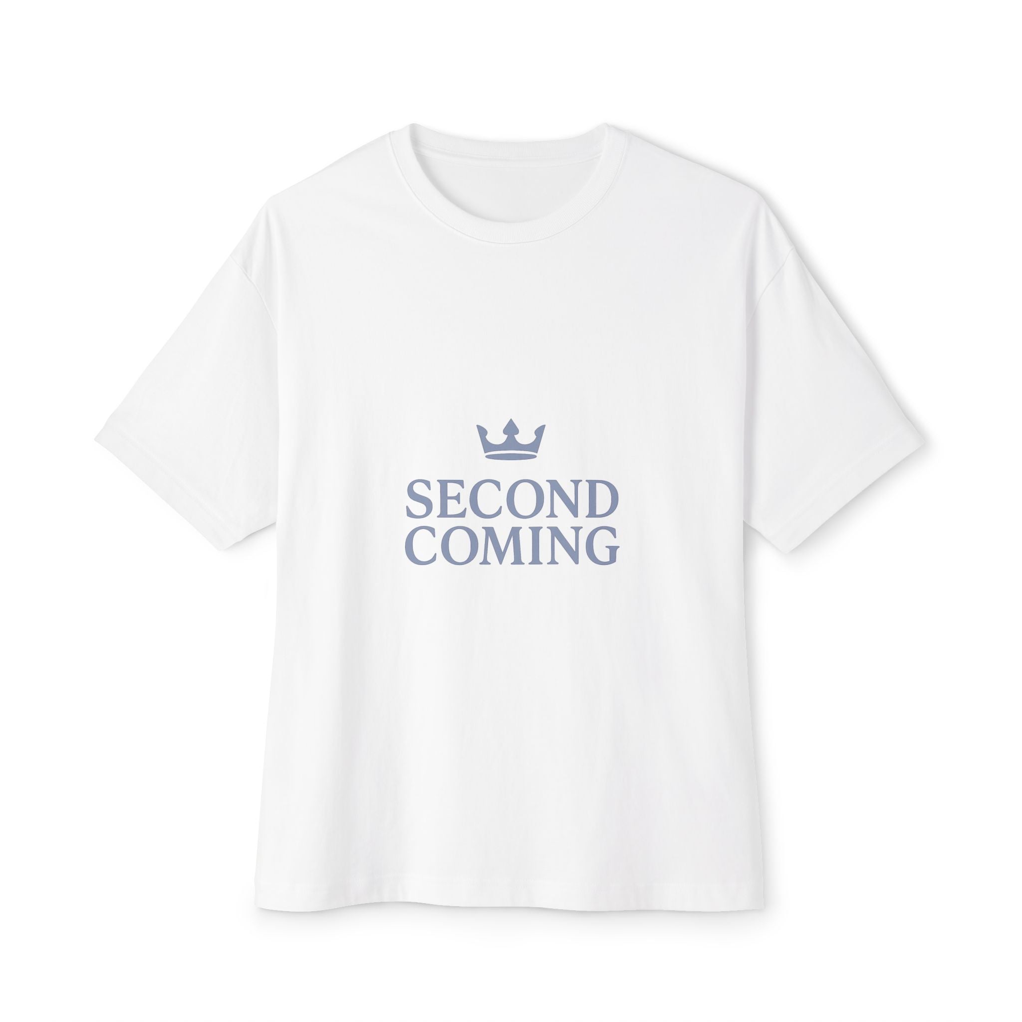 Unisex Oversized Boxy Tee - Second Coming Graphic T-Shirt